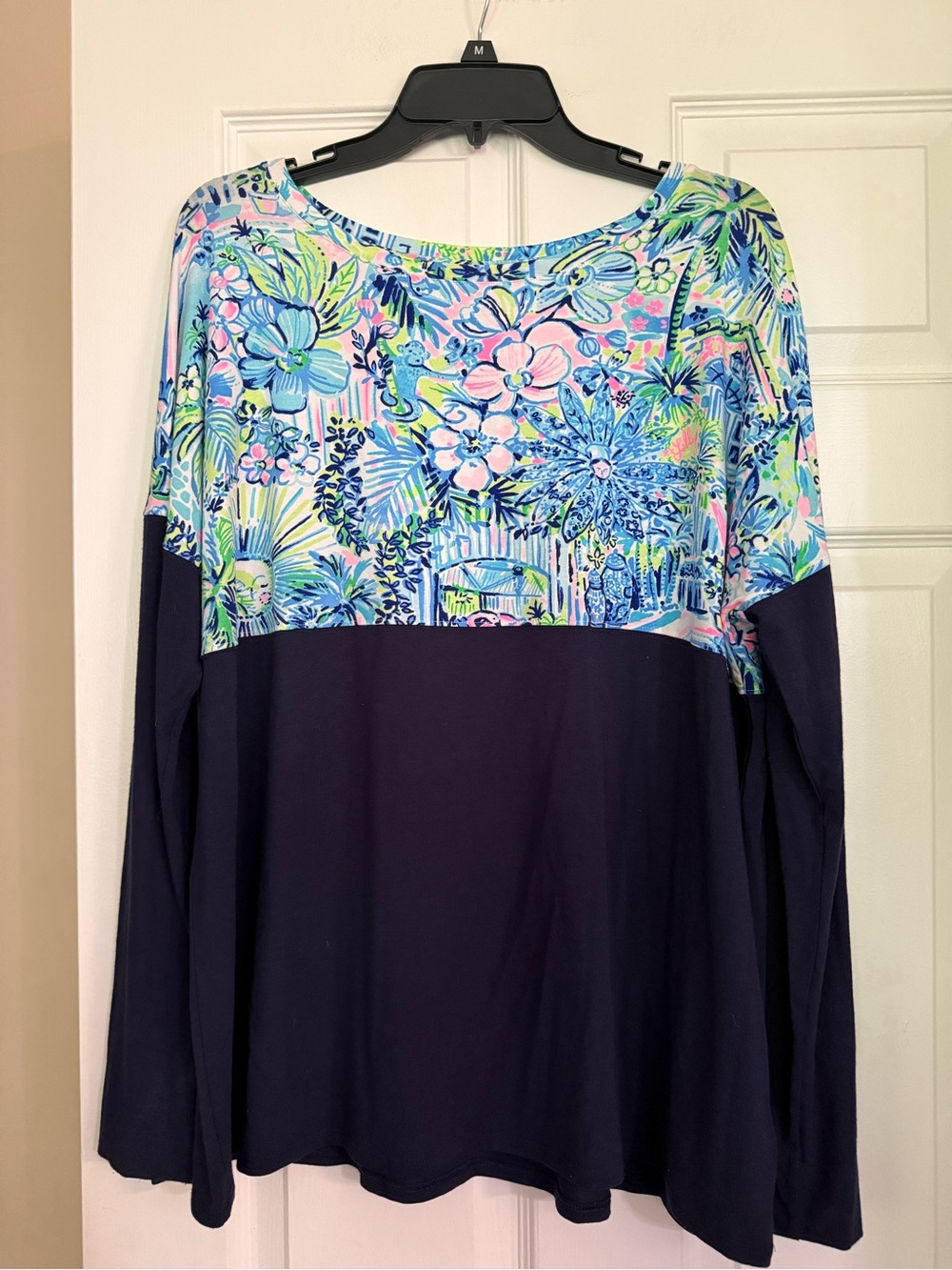 Lilly Pulitzer Color Block Long Sleeve Top